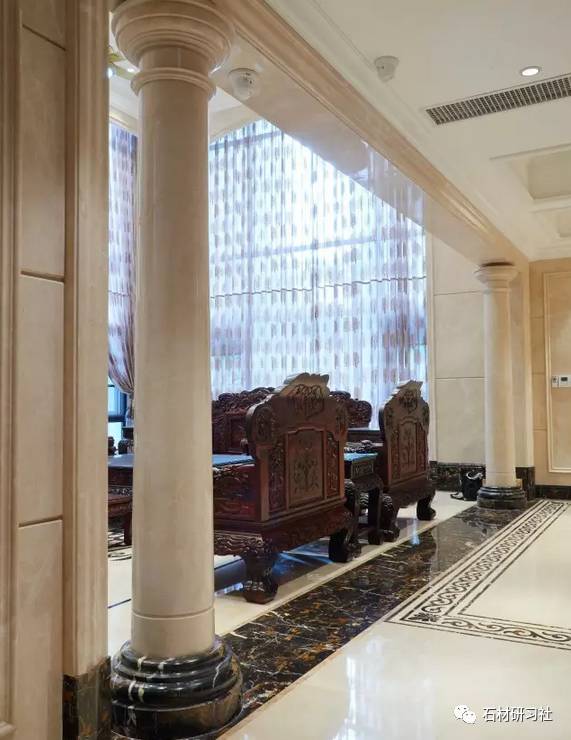 精品白玉蘭大理石家裝工程實拍